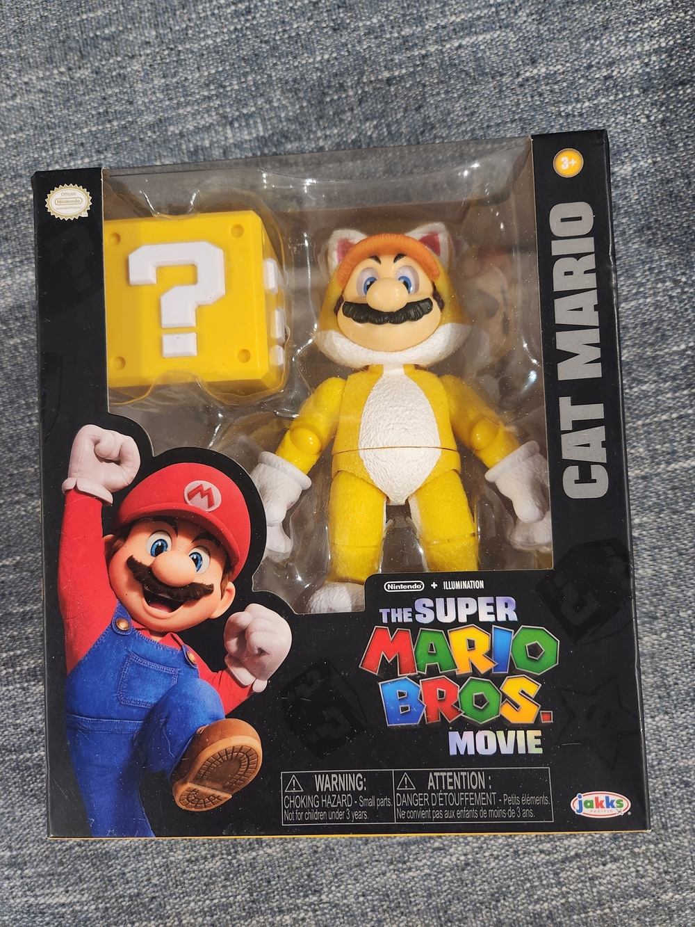 The Super Mario Bros. Movie Cat Mario Figure - Yellow